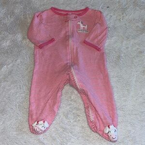 (2 for $10) carters zebra footie/ sleeper 🦓